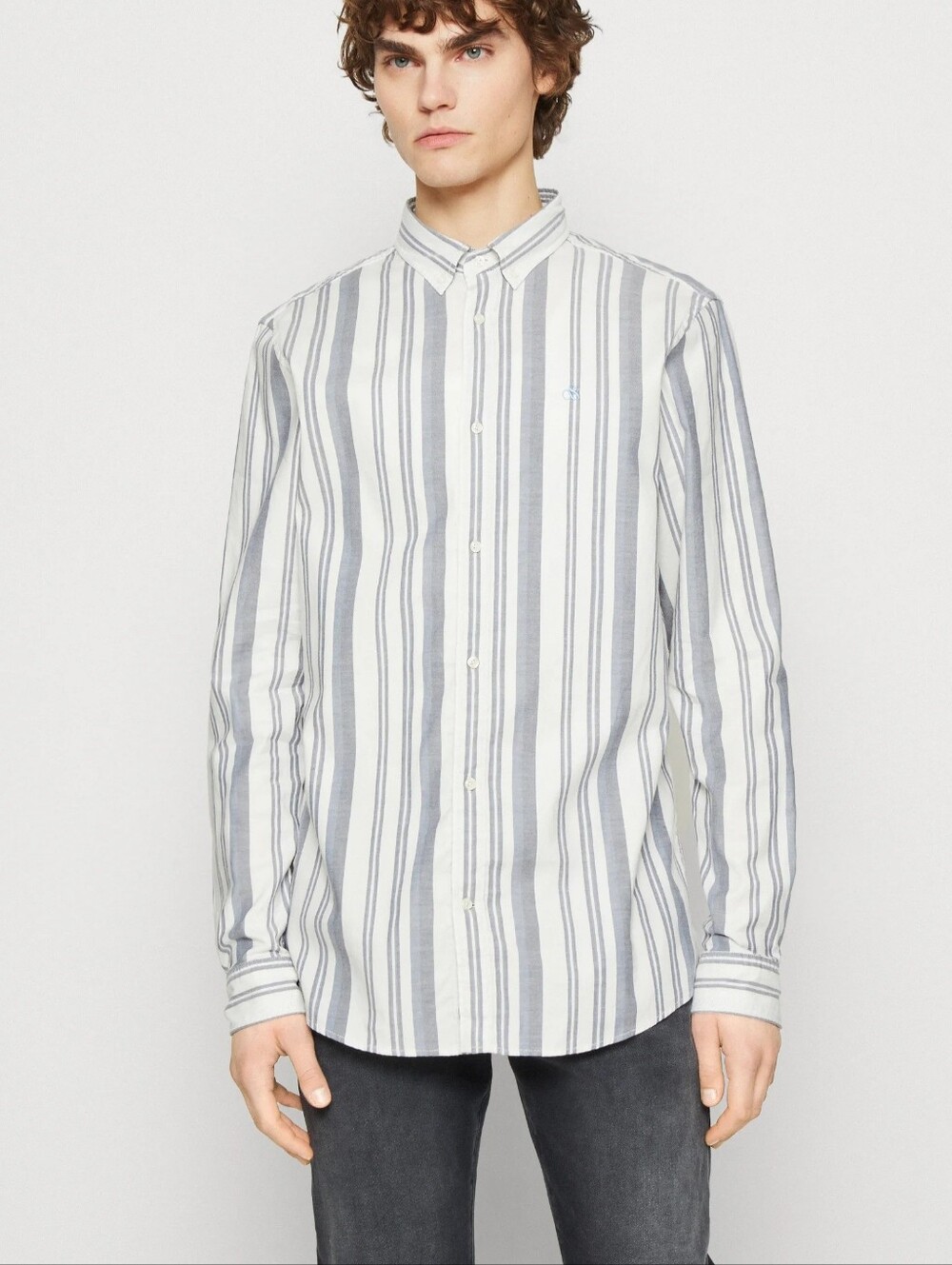 Scotch & Sofa Men's Essential Oxford Organic Cotton Button Down Shirt Size L